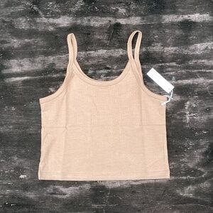 arq underwear CROP TANK organic cotton TOP porcini